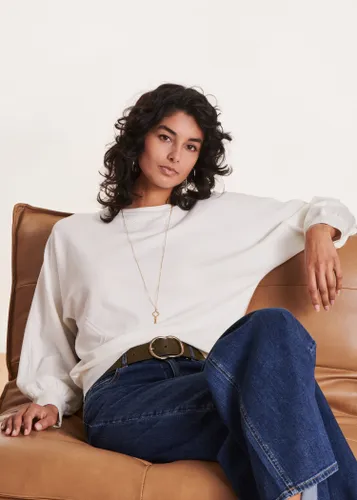 Pull écru maille fine - La Fée Maraboutée - Modalova