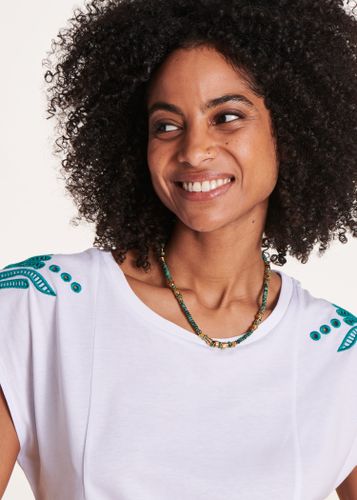 Collier doré perles vertes - La Fée Maraboutée - Modalova