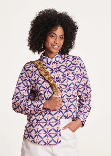 Chemise en voile de coton imprimé - La Fée Maraboutée - Modalova