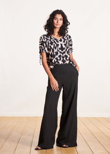 Pantalon large taille élastiquée - La Fée Maraboutée - Modalova