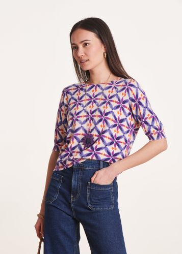 Pull fin à imprimé en coton biologique - La Fée Maraboutée - Modalova