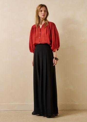Pantalon long taille haute élastiquée - La Fée Maraboutée - Modalova