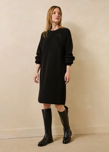 Robe courte en maille col rond - La Fée Maraboutée - Modalova