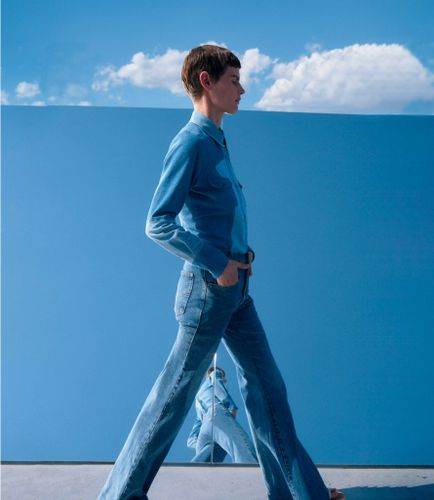 The Elly Shirt Denim Patchwork Blue - E.L.V. Denim - Modalova