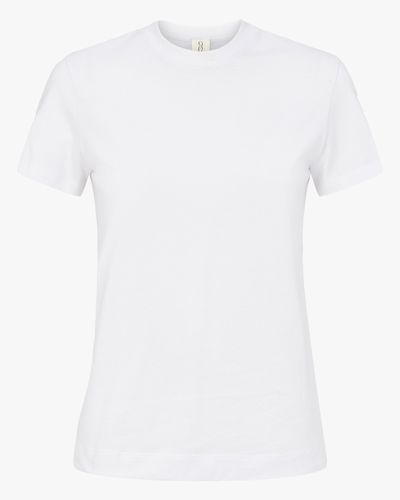 Drew T-Shirt in White - Ninety Percent - Modalova