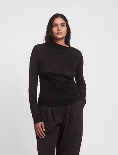 Iphis Draped Long Sleeve Top in - MicroModal - Ninety Percent - Modalova