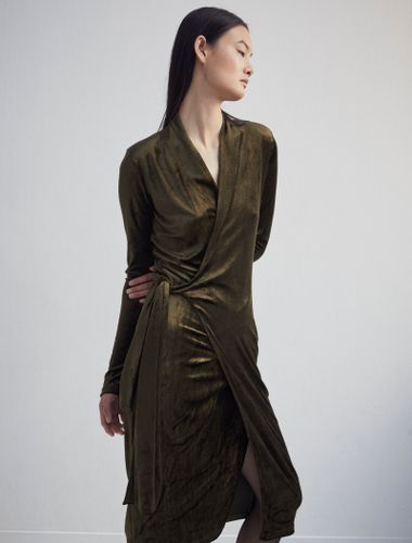 Uira Dress in Moss - Ninety Percent - Modalova