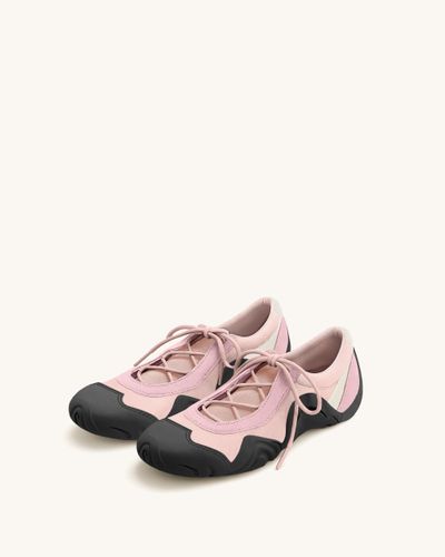 Caitlin Baskets ballerines à lacets – Rose - JW PEI - Modalova