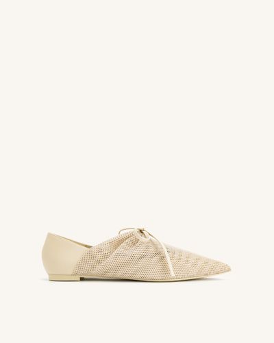 Ballotins plats de ballerine en filet - Beige - JW PEI - Modalova