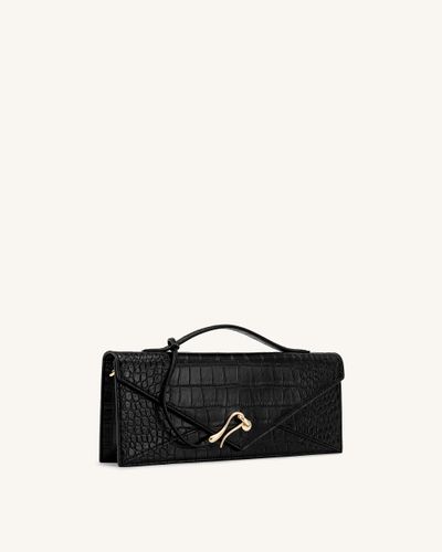 Celeste Sac à Poignée Enveloppe - Croco Noir - JW PEI - Modalova