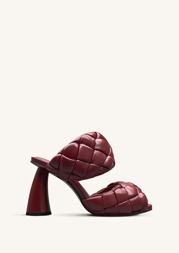 Mules à talon en cuir tressé Lillian – Bourgogne - JW PEI - Modalova