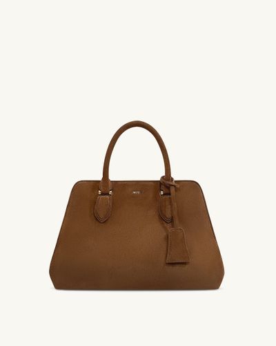 Sac Tote Lara en Suède Synthétique - Marron - JW PEI - Modalova