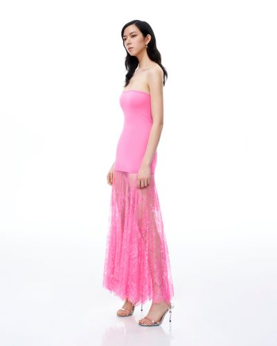 Robe en dentelle florale Evadne – Rose - JW PEI - Modalova