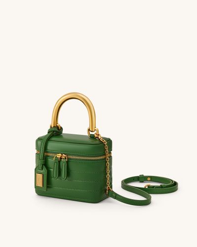 Evelyn Sac à anse supérieure matelassé forme boîte - Vert - JW PEI - Modalova