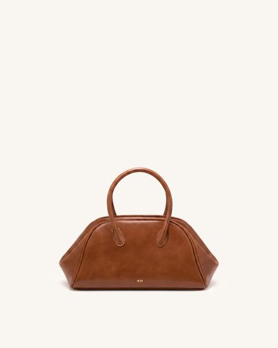 Veda Sac bowling finition vintage - Marron selle - JW PEI - Modalova