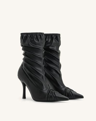 Bottines en cuir avec détails à panneaux Joanne - Noir - JW PEI - Modalova