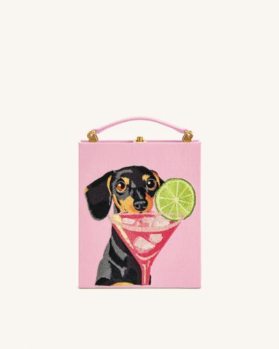 Pochette en forme de livre à motif chiot Taya - Rose - JW PEI - Modalova