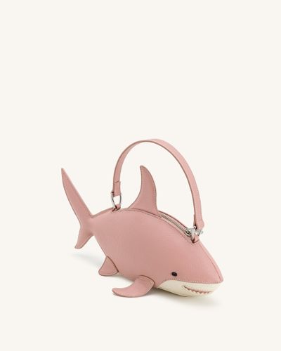 Sac Nerys à poignée supérieure effet requin - Rose - JW PEI - Modalova