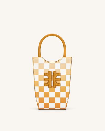 FEI Sac De Téléphone En Damier Dégradé - Orange - JW PEI - Modalova