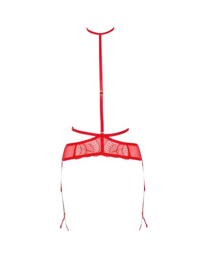 Enya Garter Belt Harness with detachable harness Red - Bluebella - Modalova