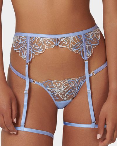 Lilly Thigh Harness Hydrangea Blue/Ice Water Blue/Sheer - Blue / S - Bluebella - US - Modalova