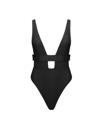 Lucerne Plunge Swimsuit Black - Bluebella - US - Modalova