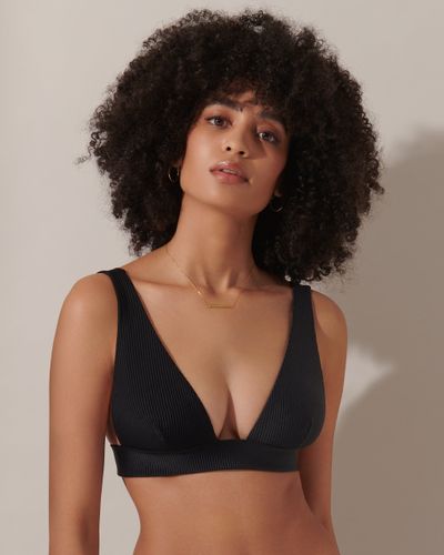 Lucerne Plunge Bikini Top Black - Black / 2XL - Bluebella - US - Modalova