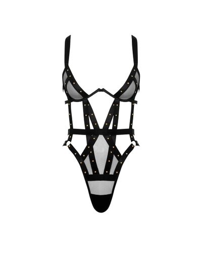 Bluebella Sana Open Strappy Bodysuit Black - 32A - Bluebella - US - Modalova