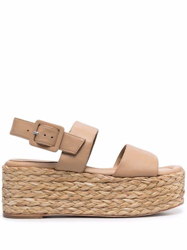 Charo& Leather Wedge Sandals - Paloma barcelo' - Modalova