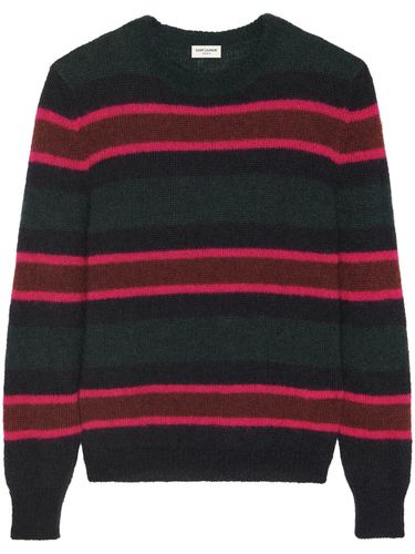 Striped Mohair Sweater - Saint Laurent - Modalova