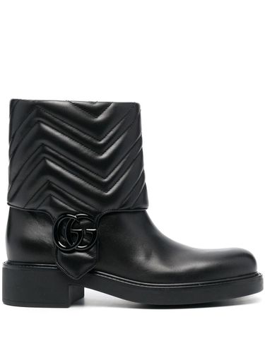 GUCCI - Leather Ankle Boots - Gucci - Modalova
