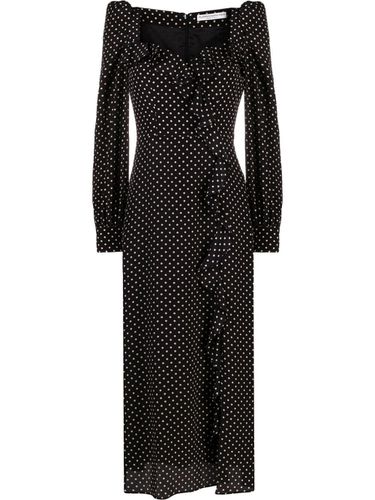 Long Polka Dot Silk Dress - Alessandra Rich - Modalova