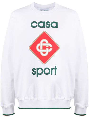 Logo Organic Cotton Sweatshirt - Casablanca - Modalova