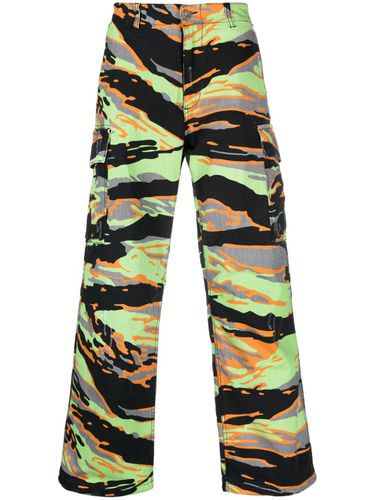 ERL - Printed Cotton Cargo Trousers - Erl - Modalova