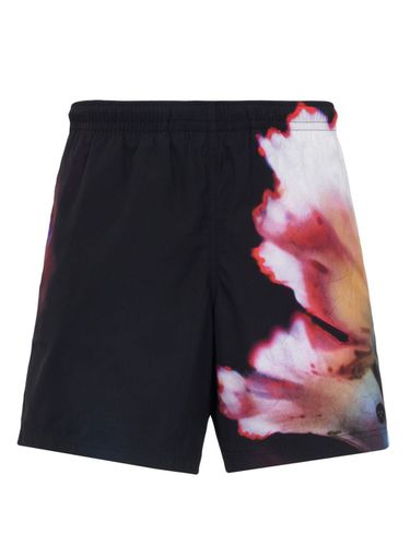 Floral Print Swim Shorts - Alexander McQueen - Modalova