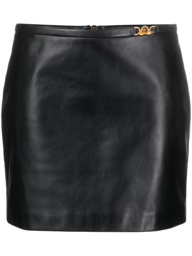 VERSACE - Leather Mini Skirt - Versace - Modalova