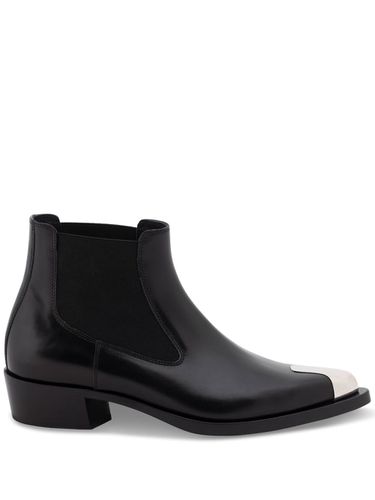 Leather Ankle Boots - Alexander McQueen - Modalova