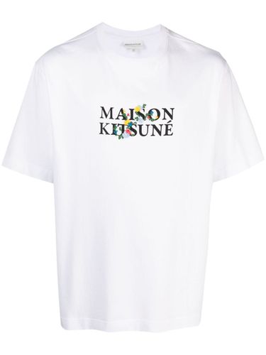 Logo Cotton Oversized T-shirt - Maison Kitsune' - Modalova