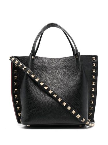 Rockstud Small Leather Tote Bag - Valentino Garavani - Modalova