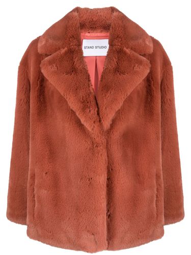 Savannah Faux Fur Lush Teddy Jacket - Stand - Modalova