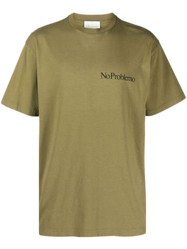 ARIES - No Problemo Cotton T-shirt - Aries - Modalova