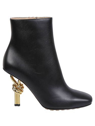 Knot Leather Ankle Boots - Bottega Veneta - Modalova