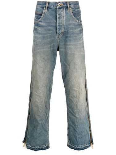 Full Zip Side Denim Jeans - Purple brand - Modalova