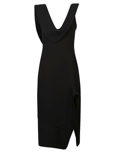 Cotton Blend Midi Dress - Bottega Veneta - Modalova