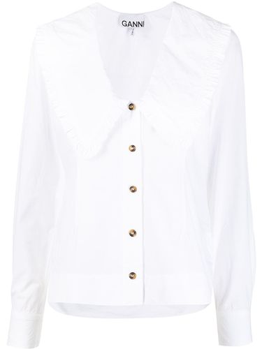 GANNI - Organic Cotton Shirt - Ganni - Modalova