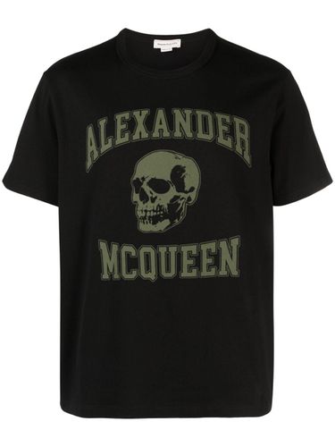 Logo Organic Cotton T-shirt - Alexander McQueen - Modalova