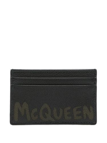 Logo Leather Credit Card Case - Alexander McQueen - Modalova