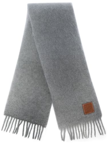 Mohair And Wool Fringed Scarf - Loewe - Modalova