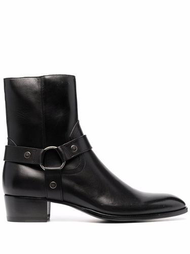 Wyatt 40 Harness Leather Ankle Boots - Saint Laurent - Modalova