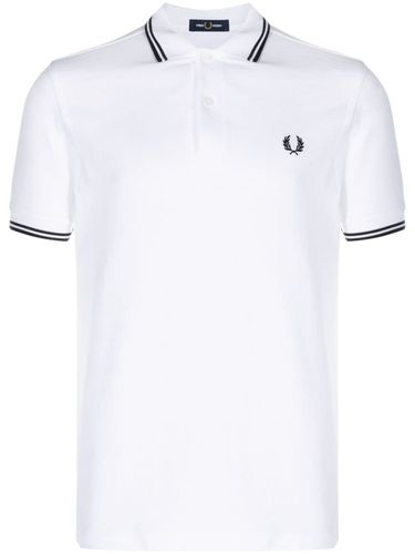 FRED PERRY - Logo Cotton Polo Shirt - Fred Perry - Modalova